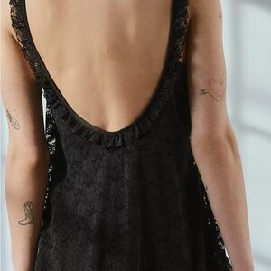 Urban Outfitters Black Lace Mini Dress